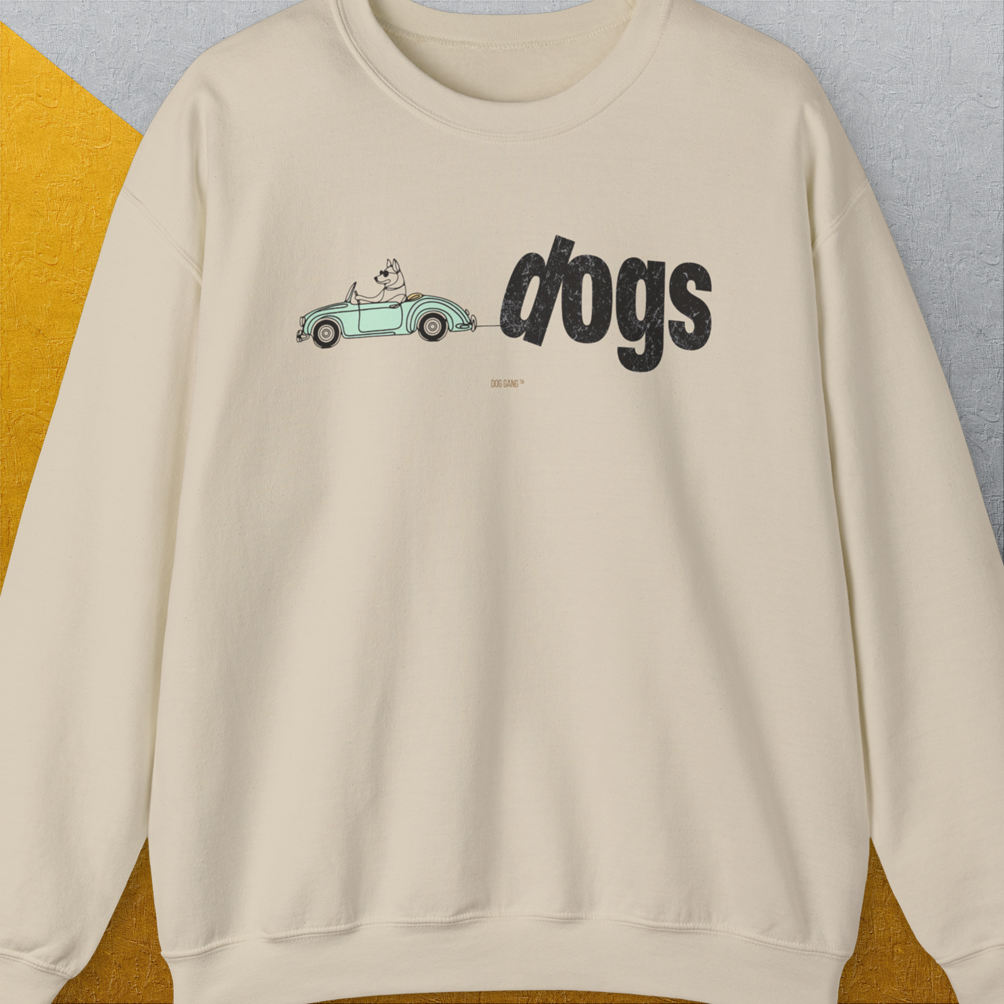 The Dog Gang Minimalistic Series II, Volume 2, Unisex Sweatshirt funny dog print, Design by Dog Gang