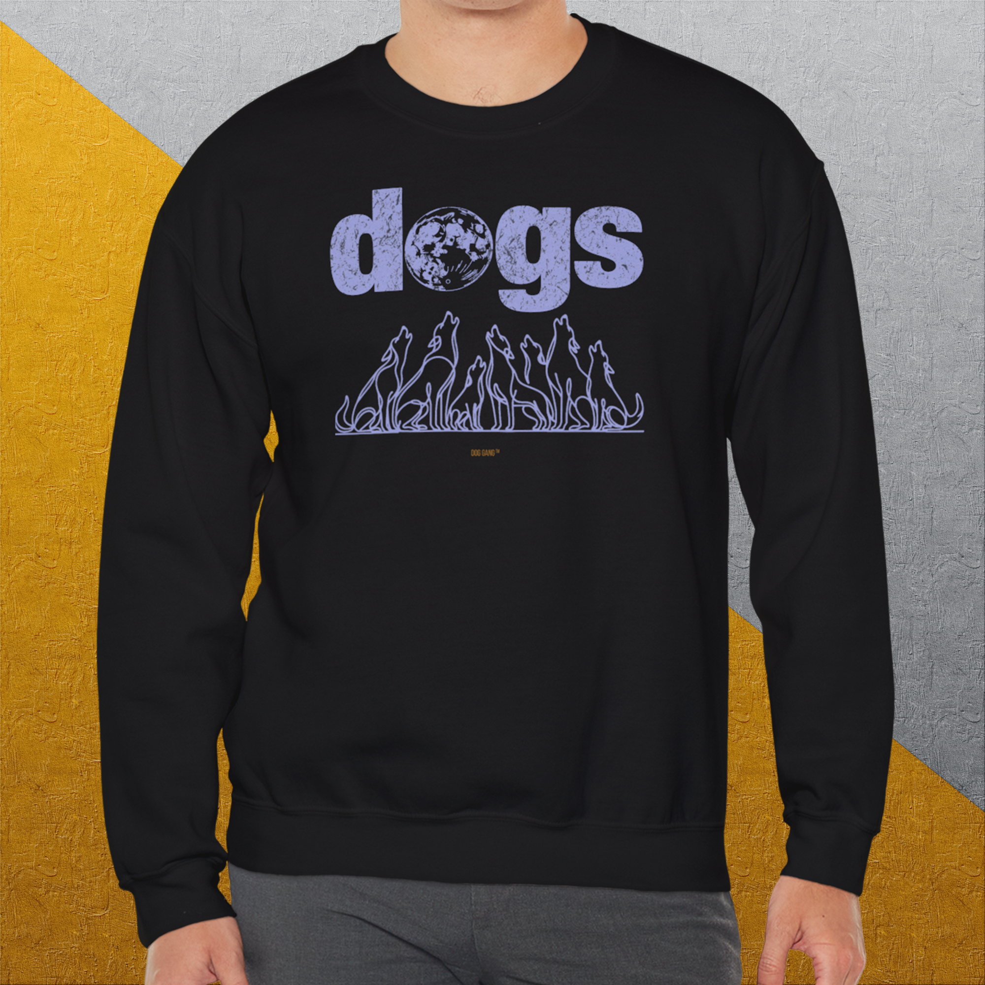 The Dog Gang Minimalistic Series II, Volume 3, Unisex Sweatshirt-a minimalistic Shirtdesign for dog lovers by Dog Gang