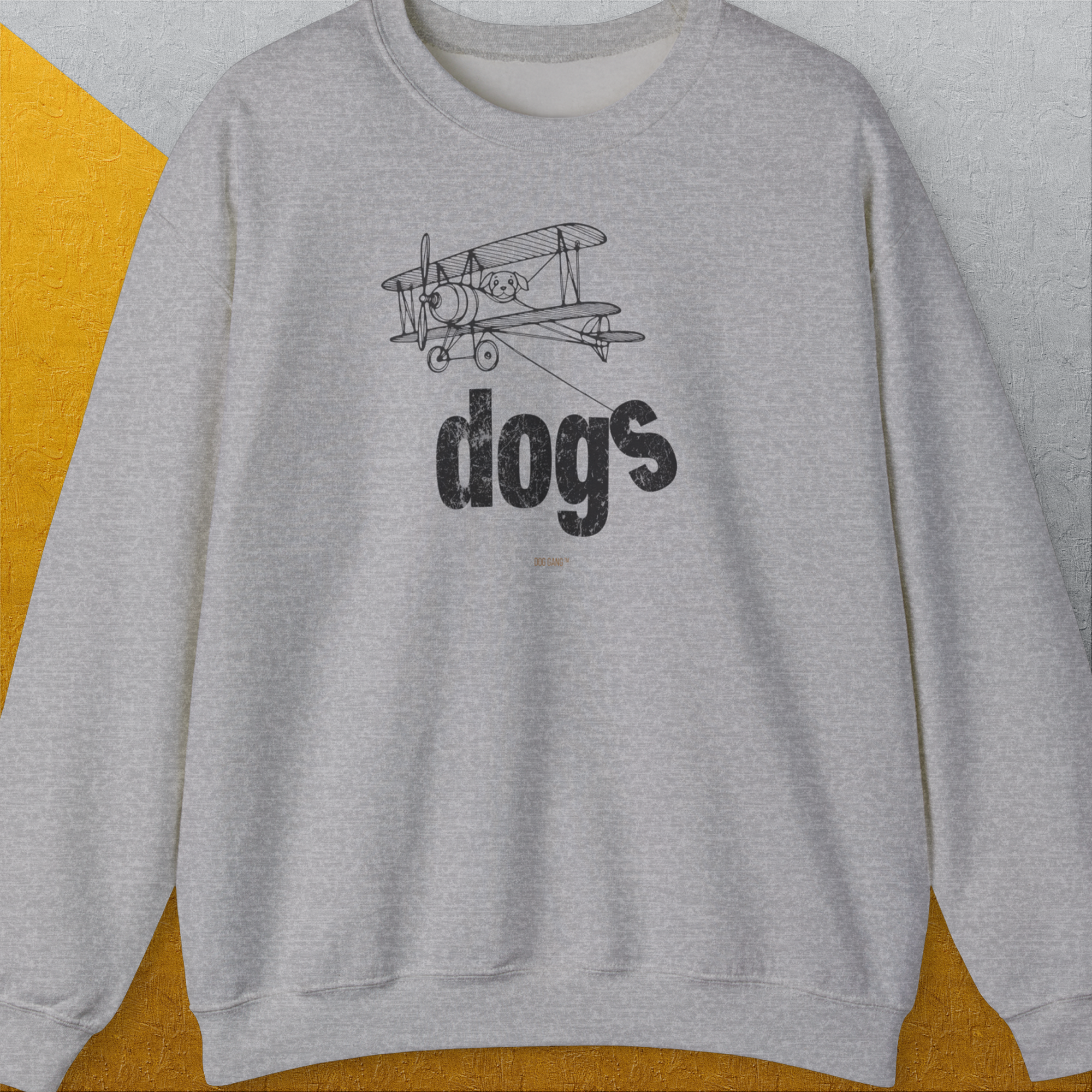 The Dog Gang Minimalistic Series II, Volume 4, Unisex Sweatshirt-Sport Grey-Design by Dog Gang