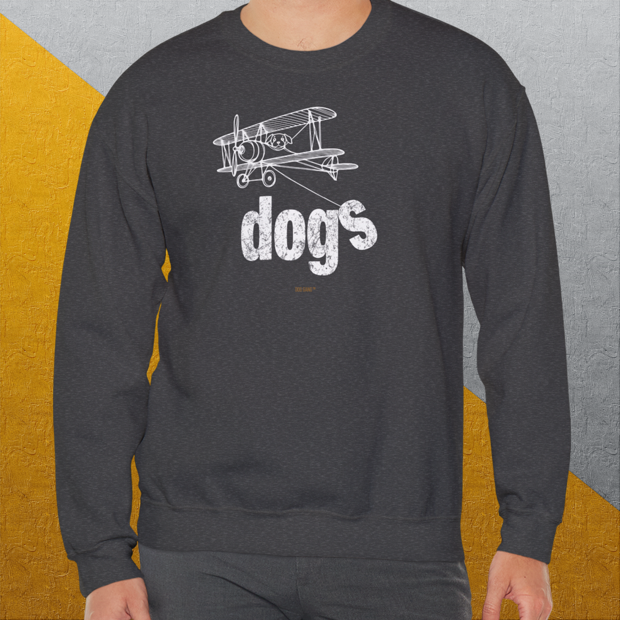 The Dog Gang Minimalistic Series II, Volume 4, Unisex Sweatshirt-a minimalistic Shirtdesign for dog lovers by Dog Gang