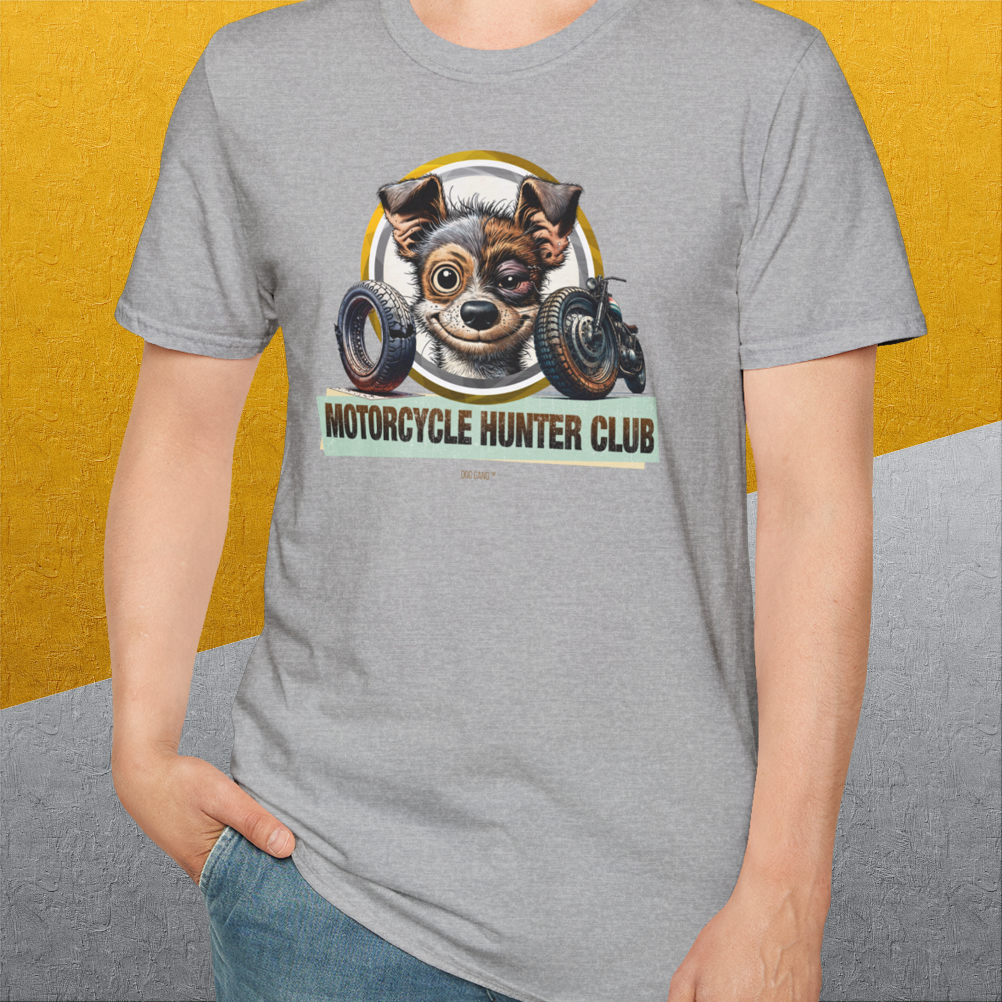 Motorcycle Hunter Club, Volume 1, Unisex T-Shirt-, Design by Dog Gang