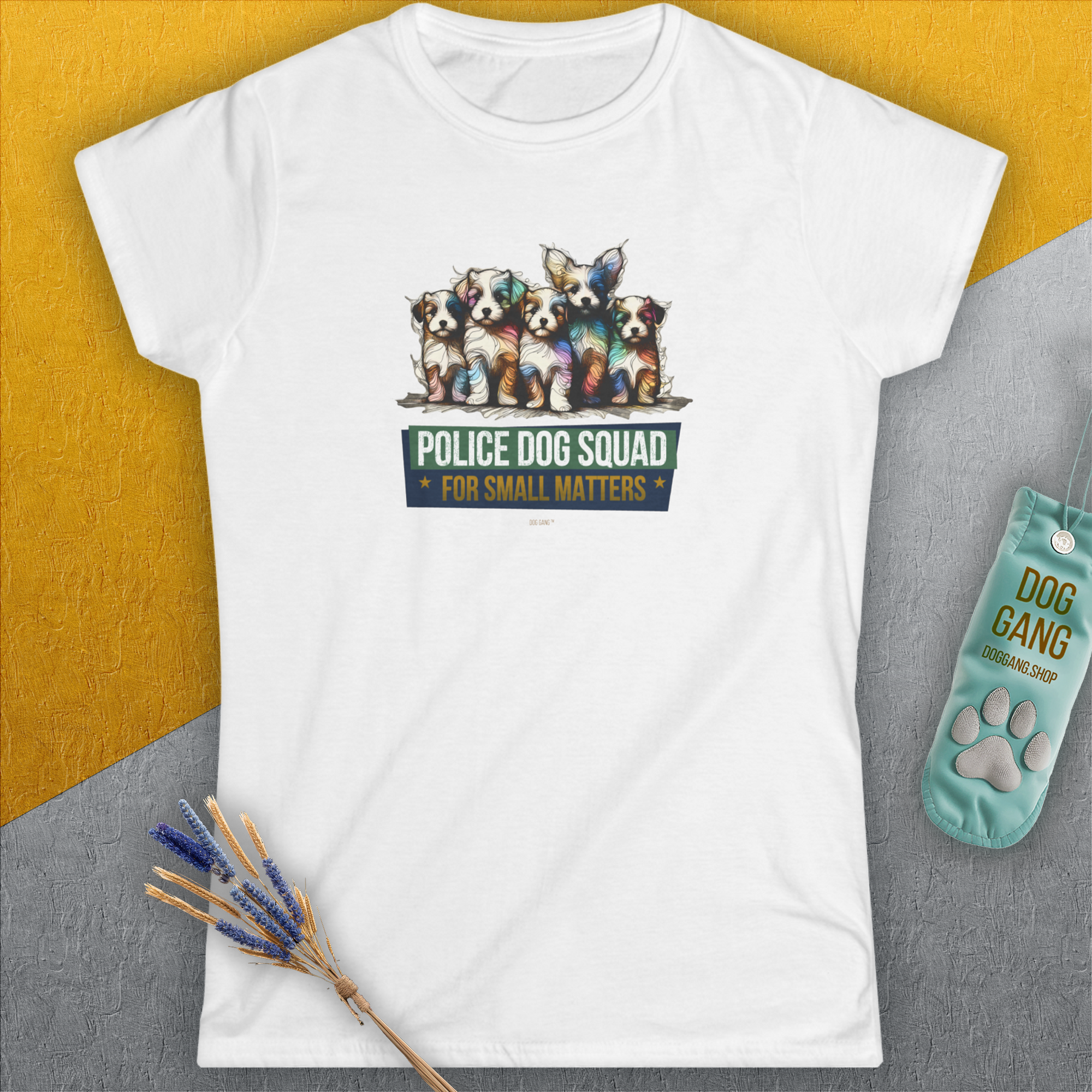Police Dog Squad For Small Matters, Volume 1, Women's T-Shirt-, a fun and stylish design for dog lovers from Dog Gang