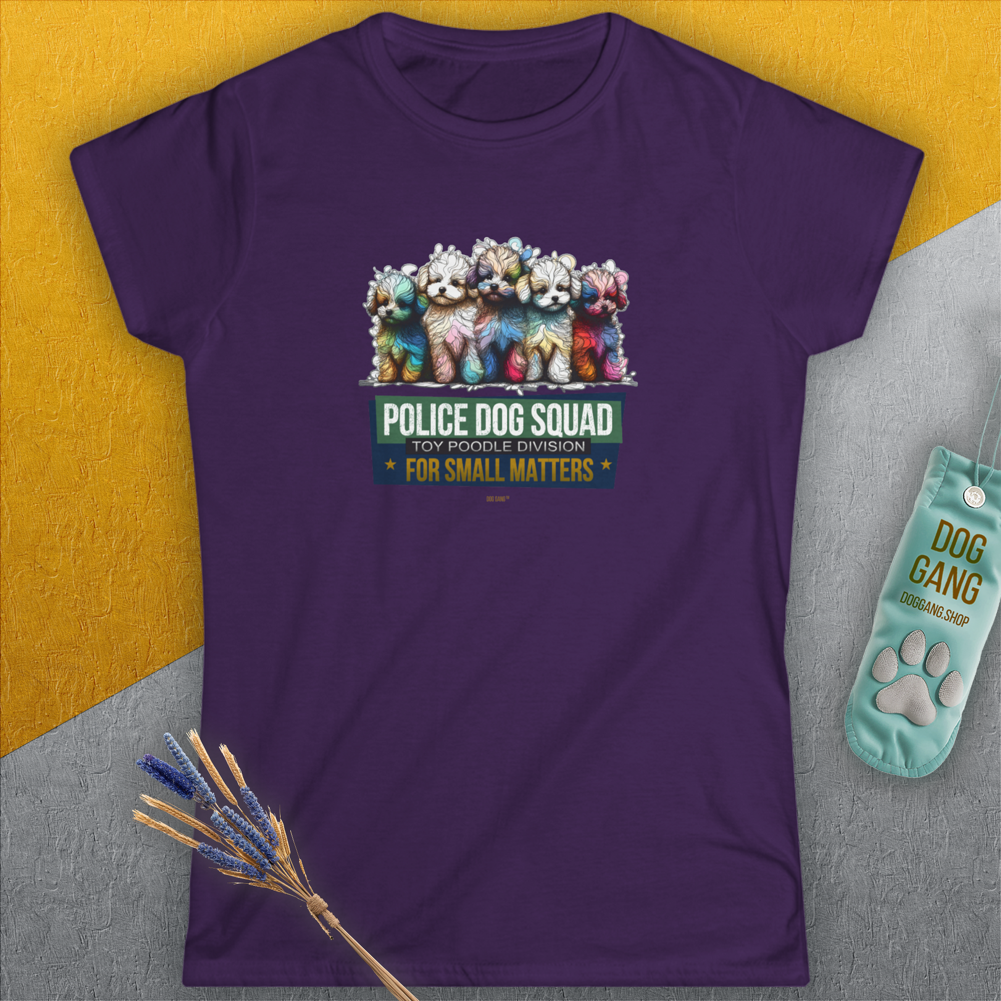 Police Dog Squad For Small Matters (Toy Poodle Division), Volume 2, Women's T-Shirt-, a fun and stylish design for dog lovers from Dog Gang