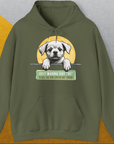 Der Unisex-Kapuzenpullover der „Say Hi“-Serie, Band 1, ist ein grüner Kapuzenpullover mit einer süßen Hundeillustration und der Botschaft: „Ich möchte allen Hundeliebhabern da draußen einfach ‚Hallo‘ sagen!“ Er ist aus ethisch angebauter Baumwolle gefertigt und bietet ultimativen Komfort und Stil.