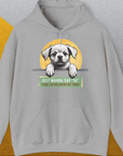 "Say Hi" Series, Volume 1, Unisex Hoodie-Sport Grey-Kapuzi mit lustigem Spruch für Hundefreunde, Design by Dog Gang