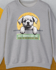 "Say Hi" Series, Volume 1, Unisex Sweatshirt-Sport Grey-für Hundebesitzer, lustiges Shirt, Design by Dog Gang