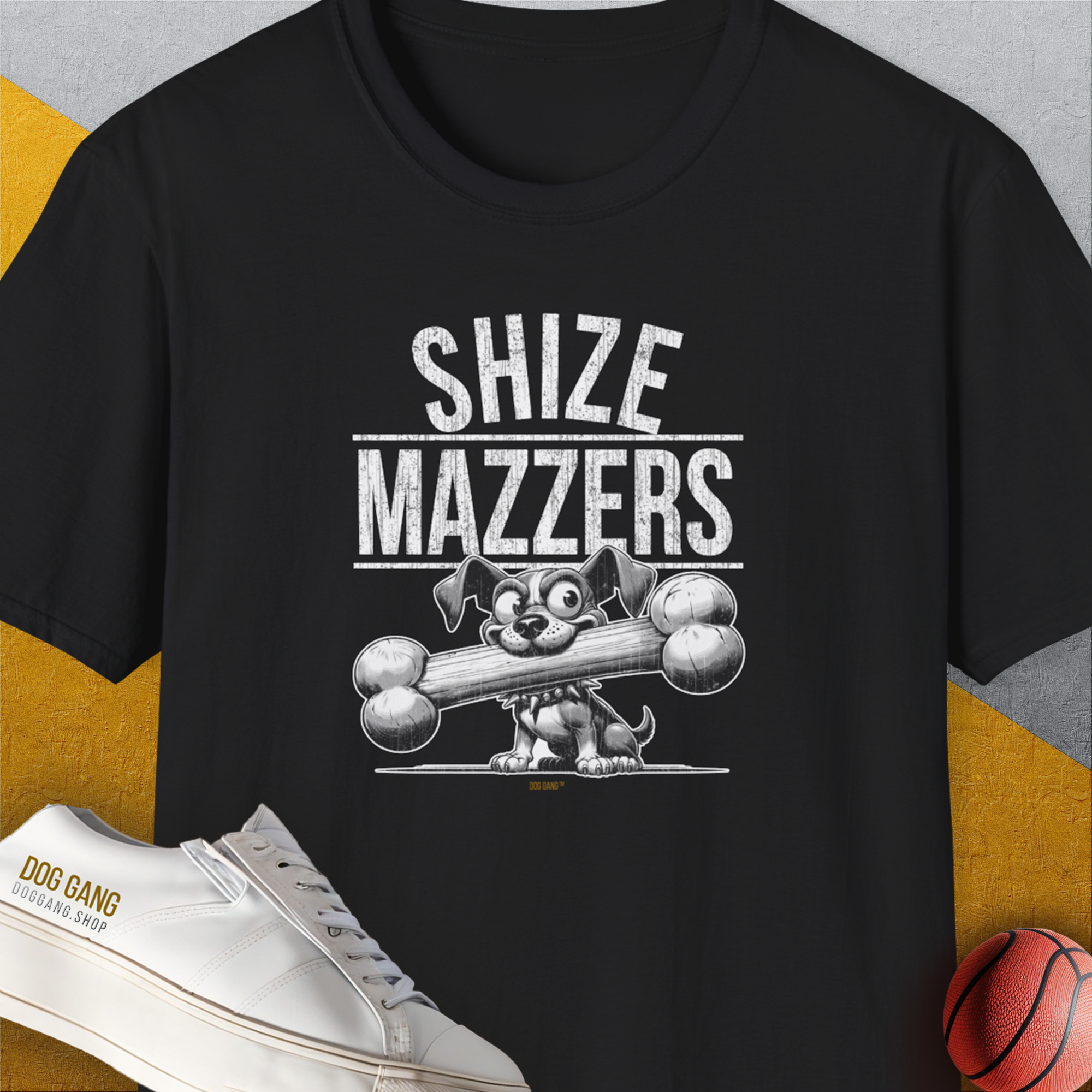 Shize Mazzers, Volume 1, Unisex T-Shirt-Black, Design by Dog Gang