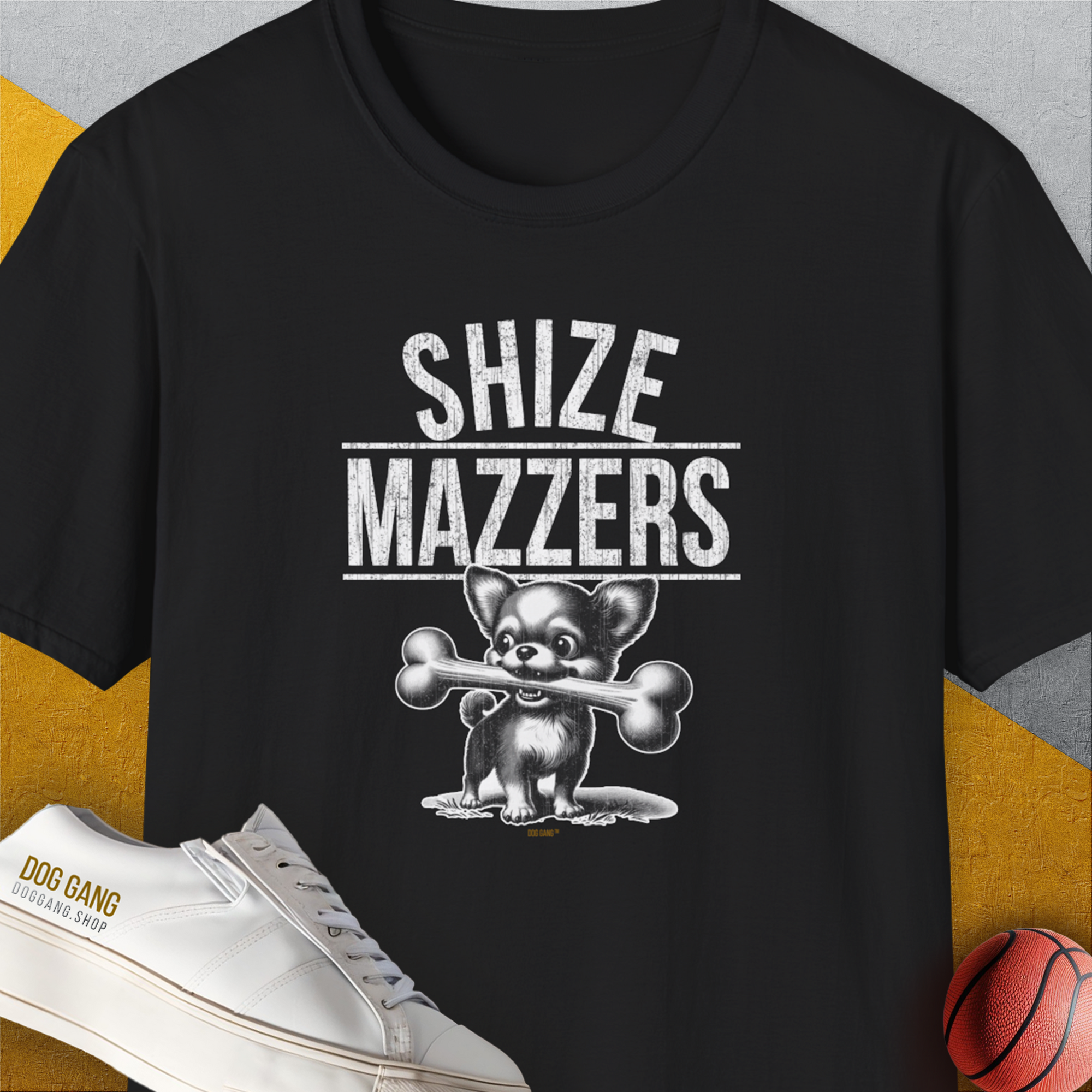 Shize Mazzers, Volume 2, Unisex T-Shirt-Black, Design by Dog Gang