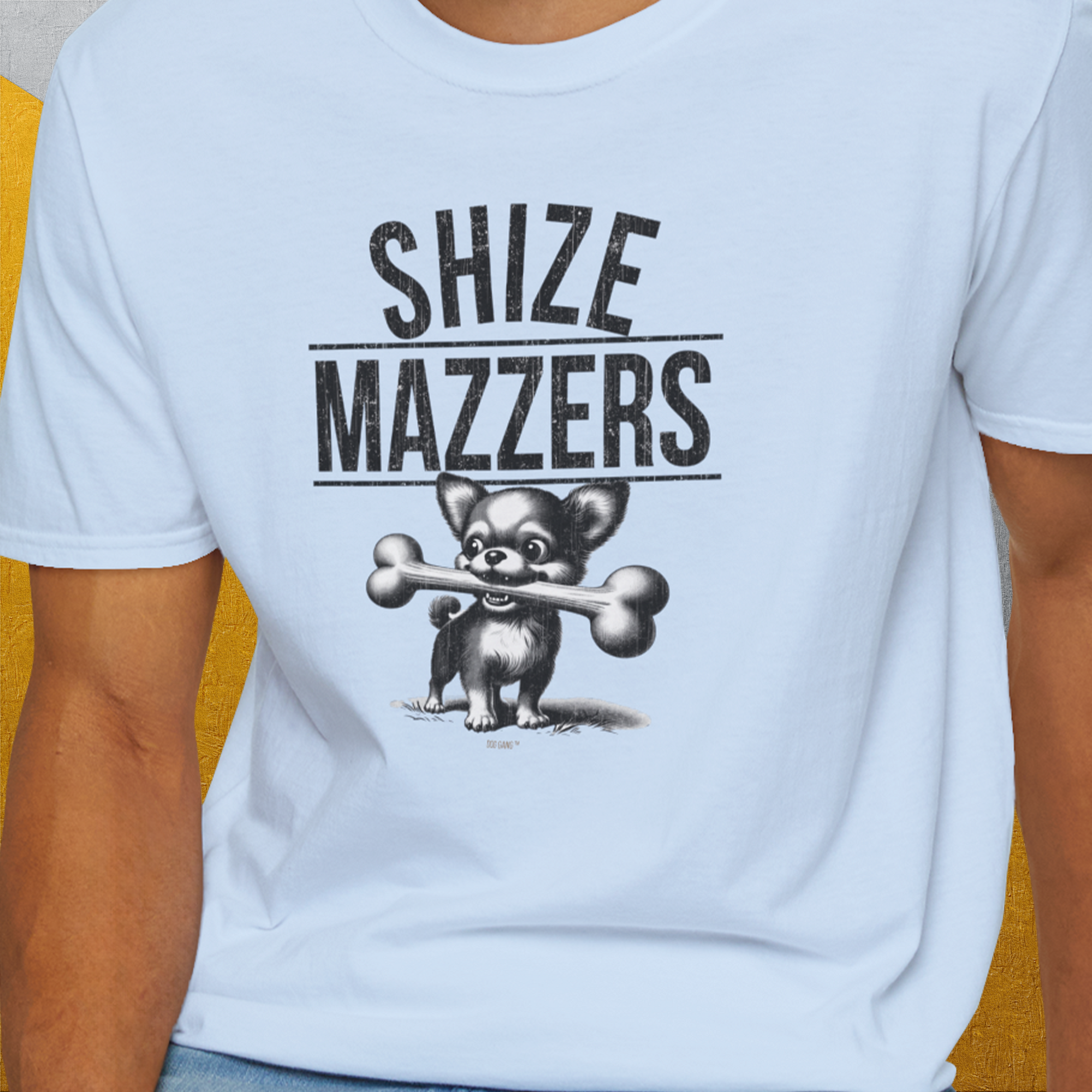 Shize Mazzers, Volume 2, Unisex T-Shirt-. For dog lovers and dog owners. Design by Dog Gang