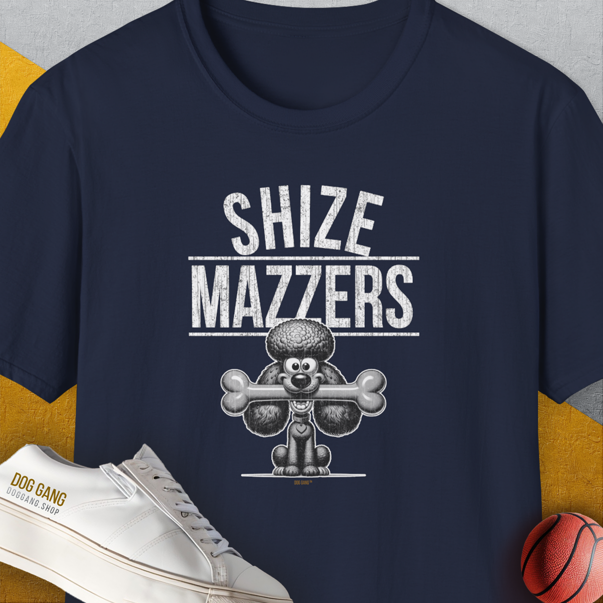 Shize Mazzers, Volume 3, Unisex T-Shirt-Navy, Design by Dog Gang