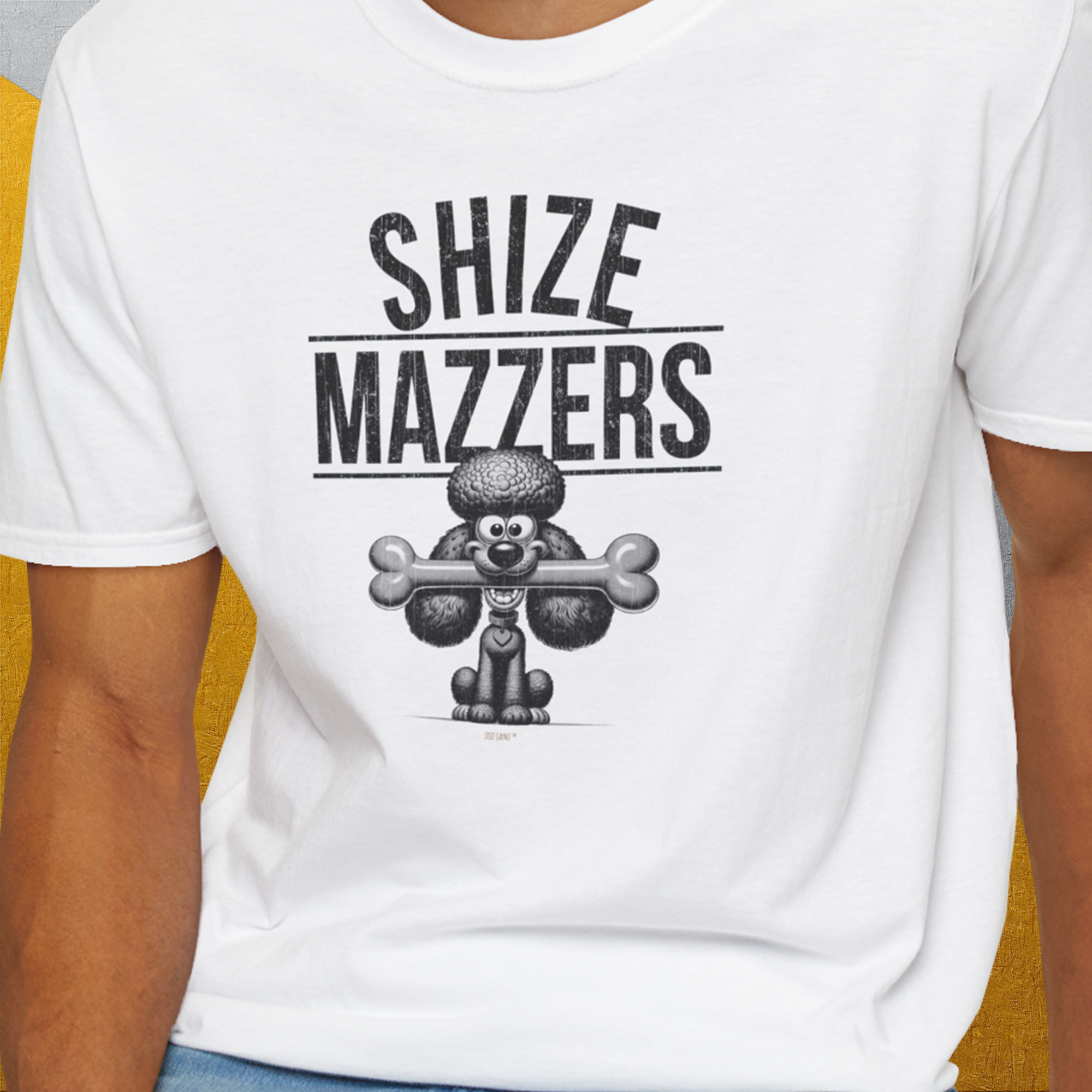 Shize Mazzers, Volume 3, Unisex T-Shirt-. For dog lovers and dog owners. Design by Dog Gang