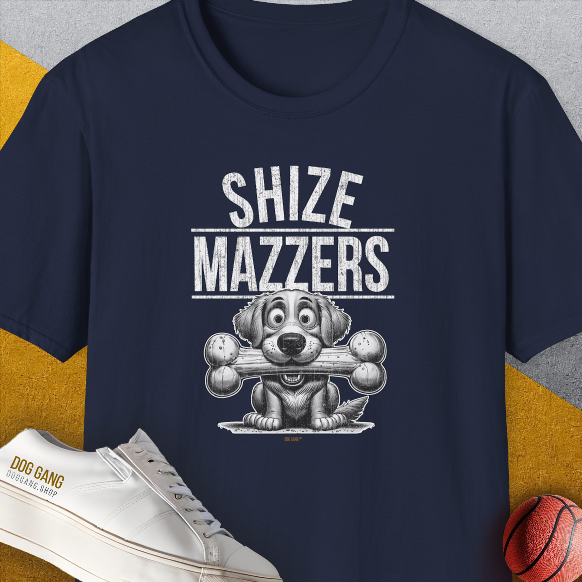 Shize Mazzers, Volume 4, Unisex T-Shirt-Navy, Design by Dog Gang