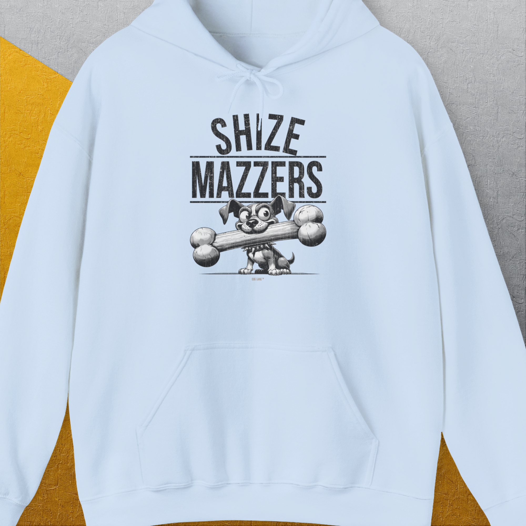 Shize Mazzers, Volume 1, Unisex Hoodie-Light Blue, Design by Dog Gang