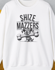 Shize Mazzers, Volume 1, Unisex Sweatshirt-White, a cool design with a funny saying from Dog Gang