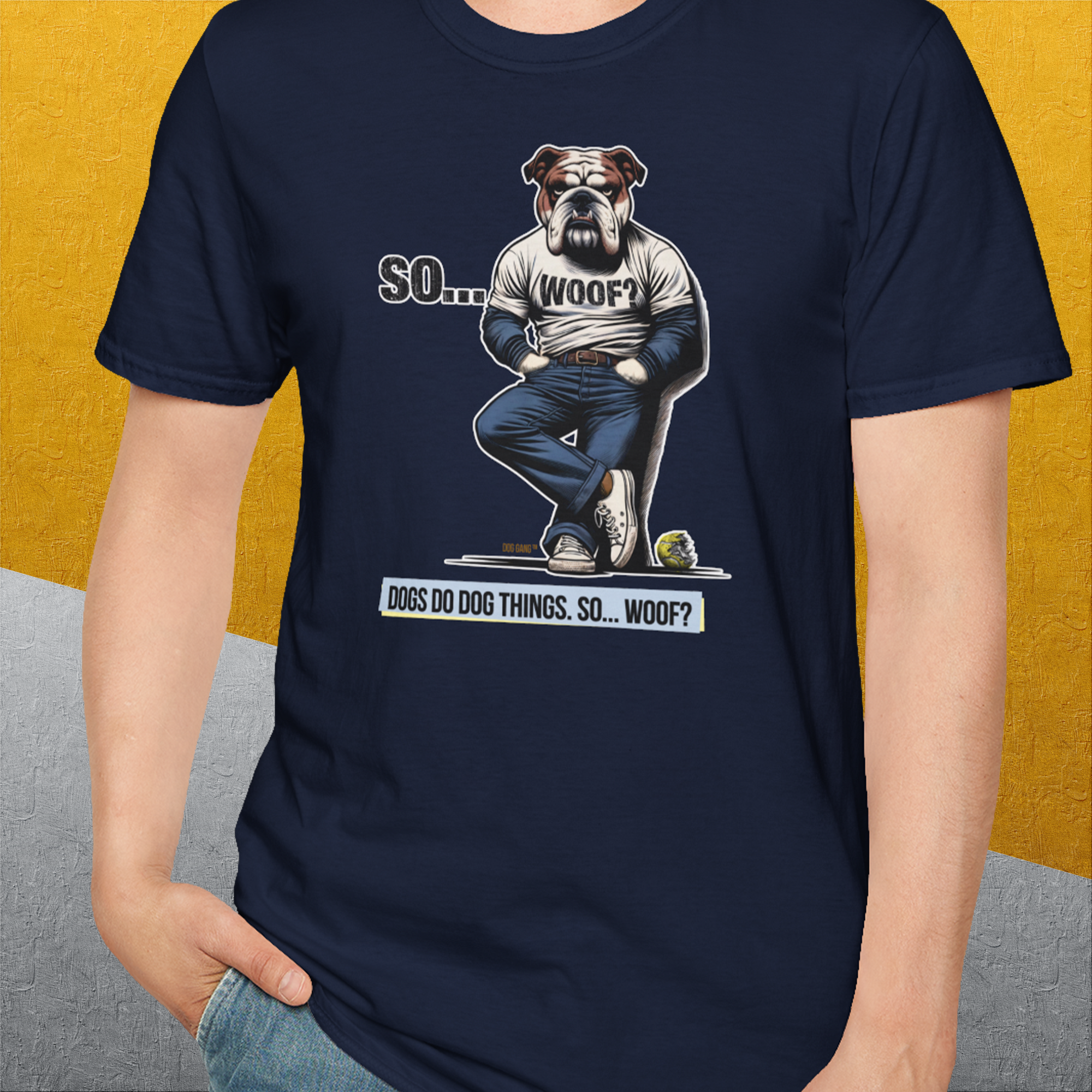 So... Woof? Volume 1, Unisex T-Shirt-, Design by Dog Gang
