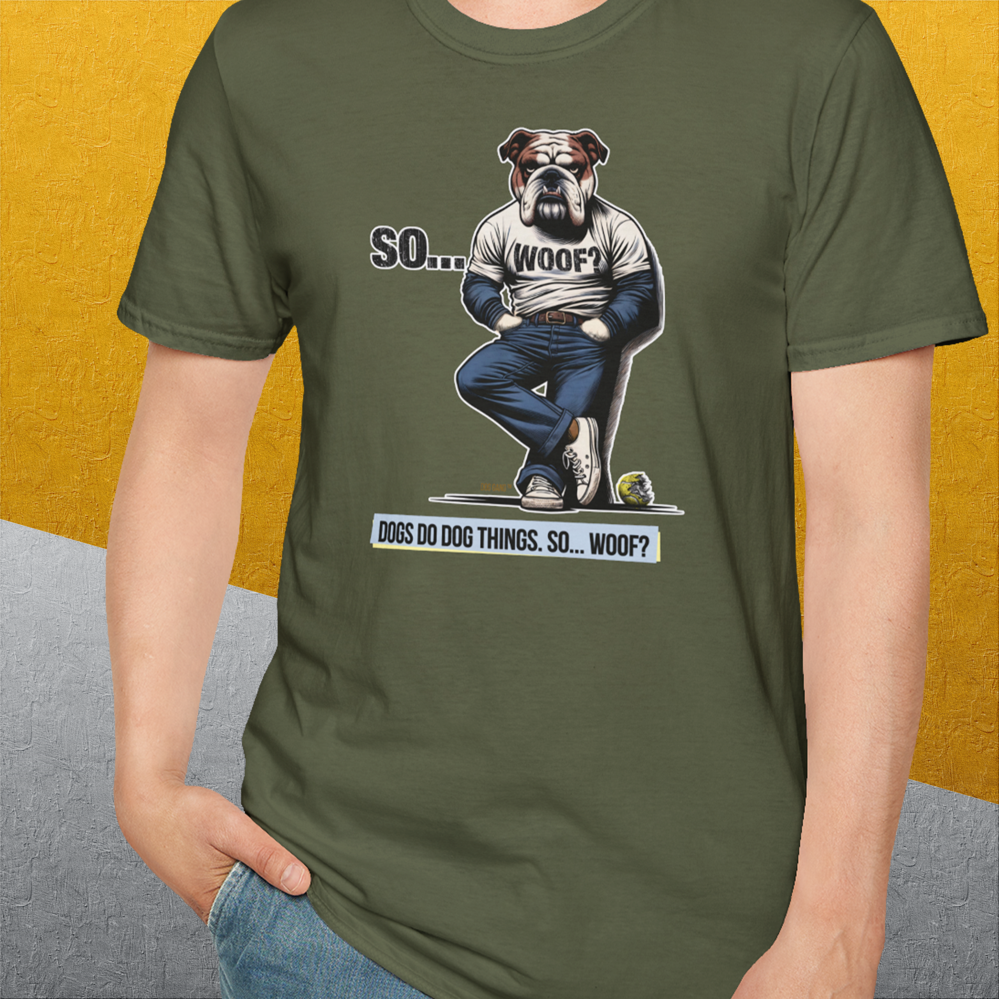 So... Woof? Volume 1, Unisex T-Shirt-, Design by Dog Gang