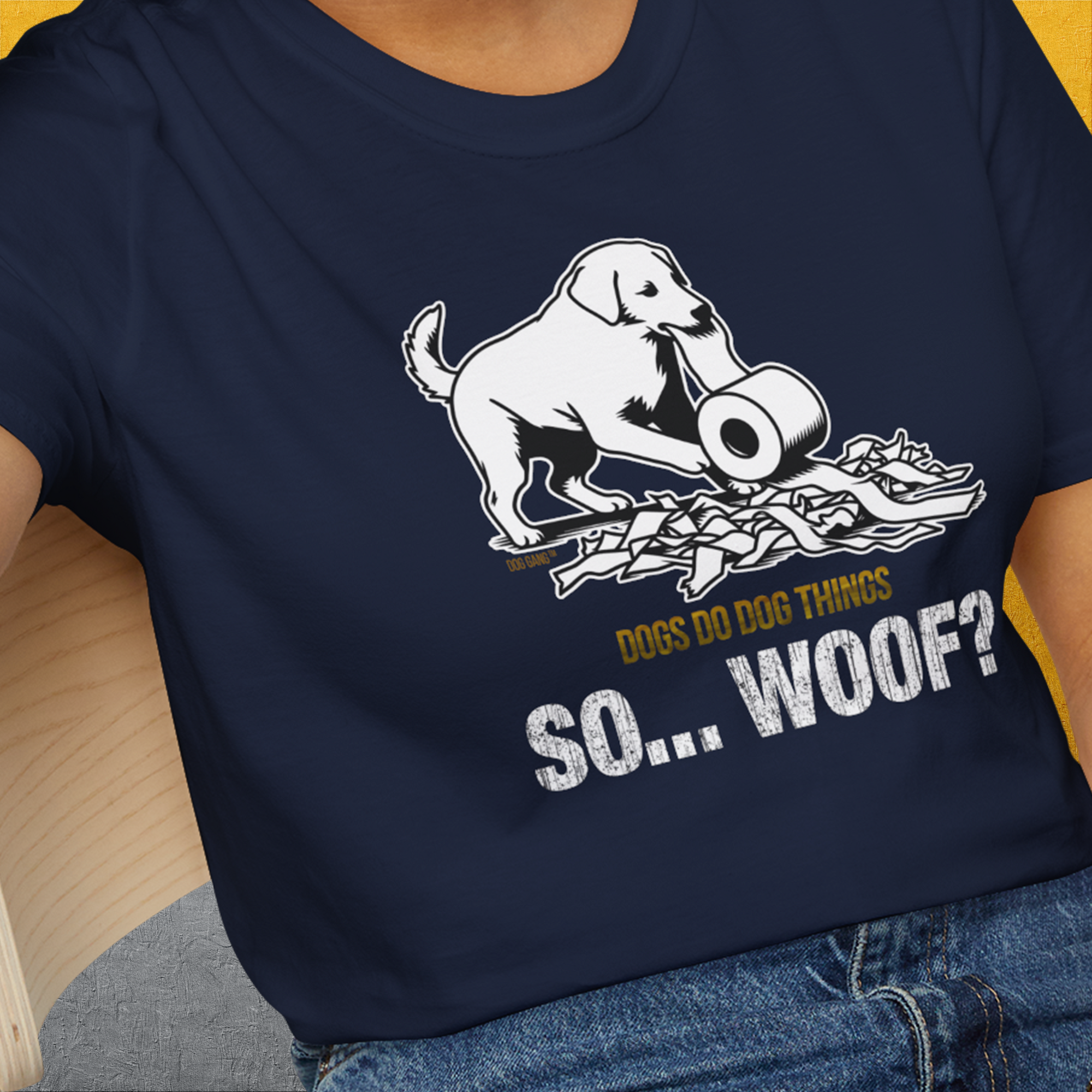 So... Woof? Volume 2, Unisex T-Shirt-, a fun and stylish design for dog lovers from Dog Gang