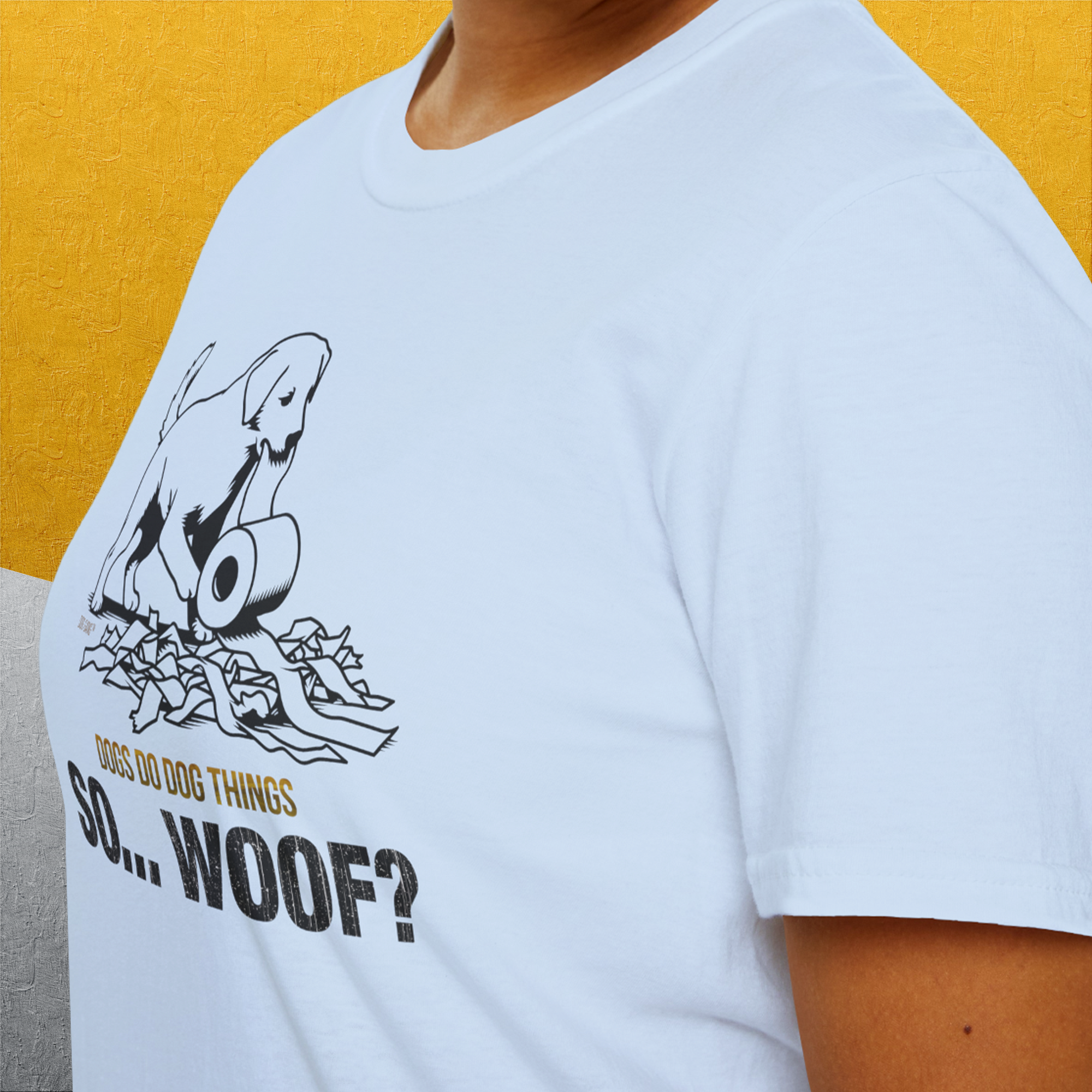 So... Woof? Volume 2, Unisex T-Shirt-, Design by Dog Gang