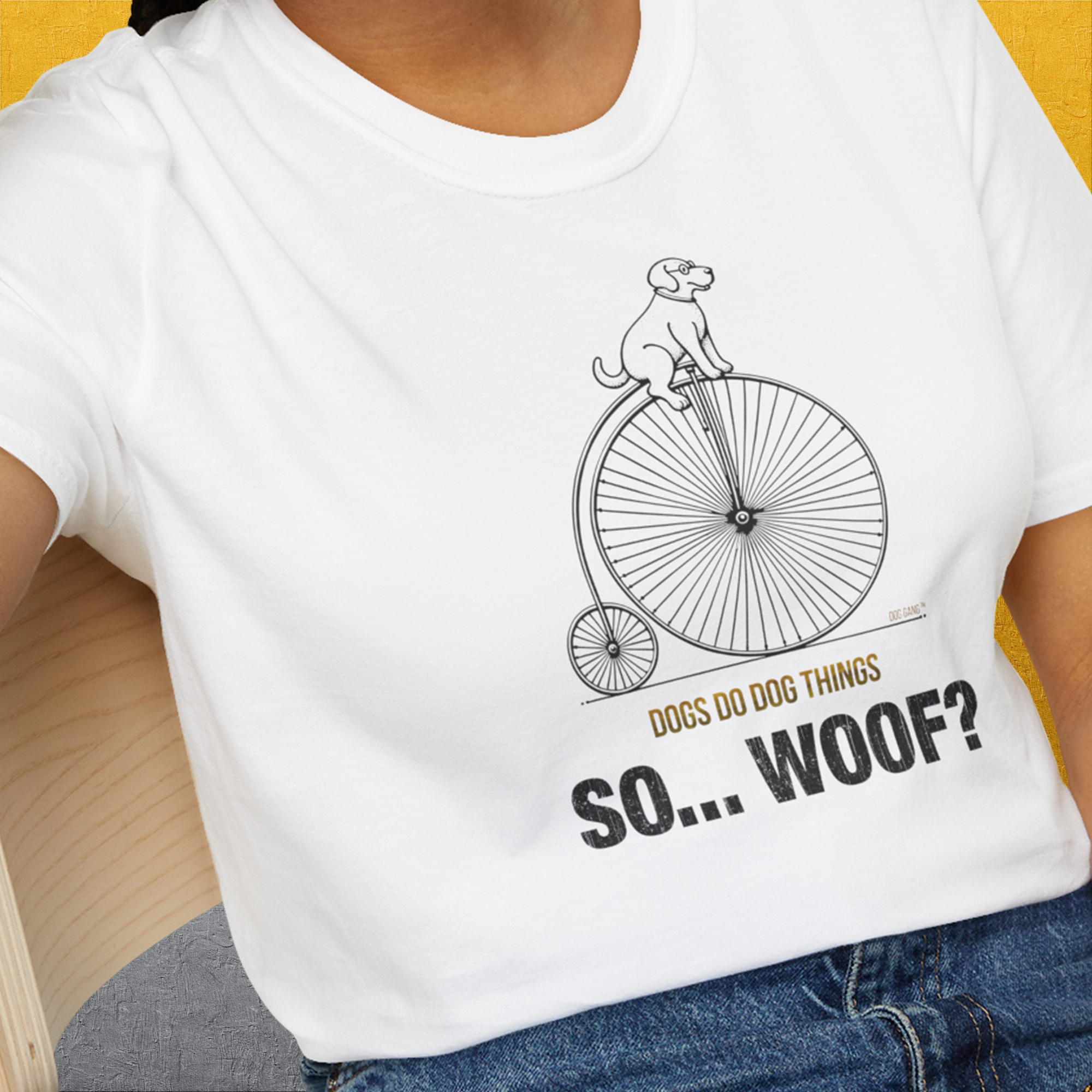 So... Woof? Volume 3, Unisex T-Shirt-, a fun and stylish design for dog lovers from Dog Gang