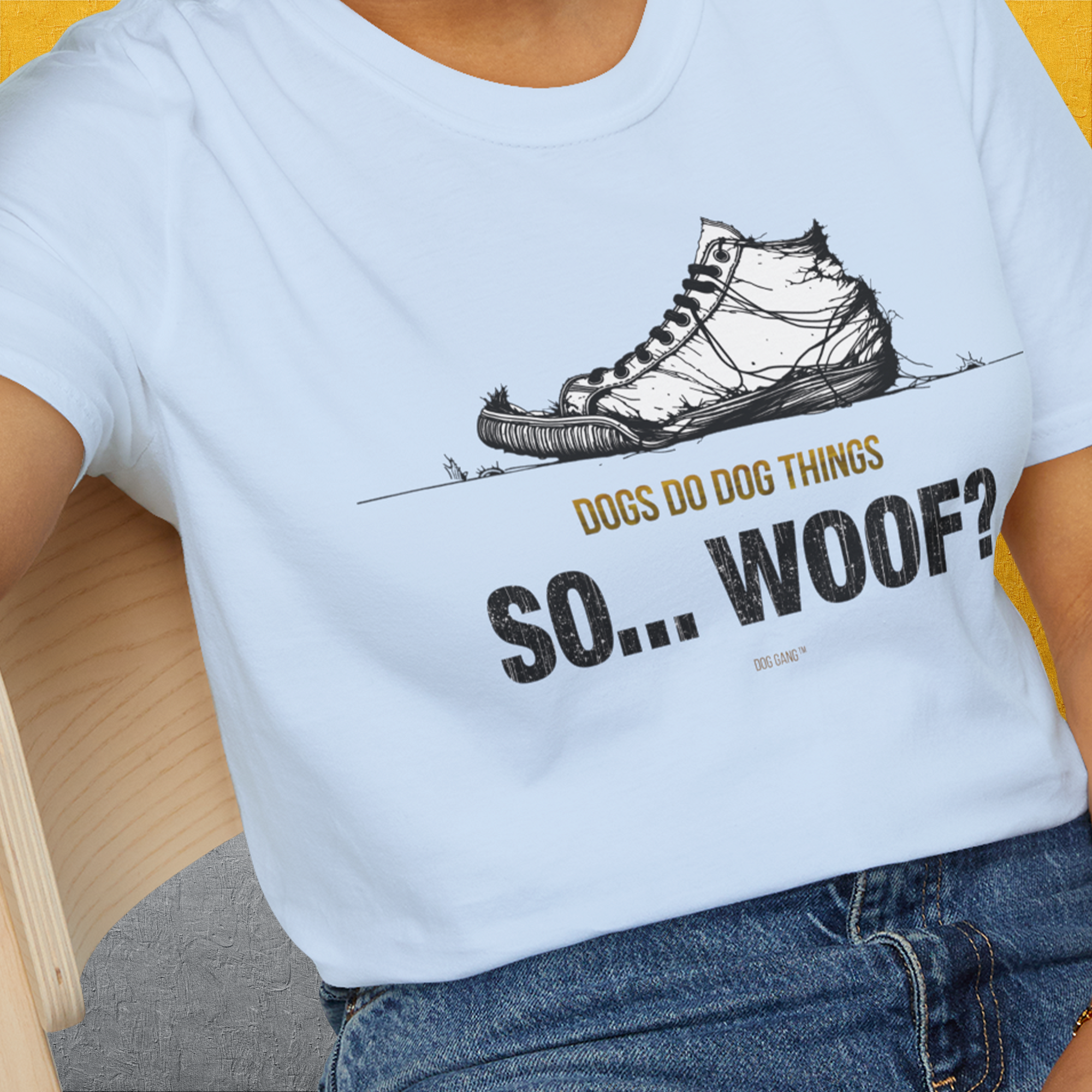 So... Woof? Volume 4, Unisex T-Shirt-, a fun and stylish design for dog lovers from Dog Gang