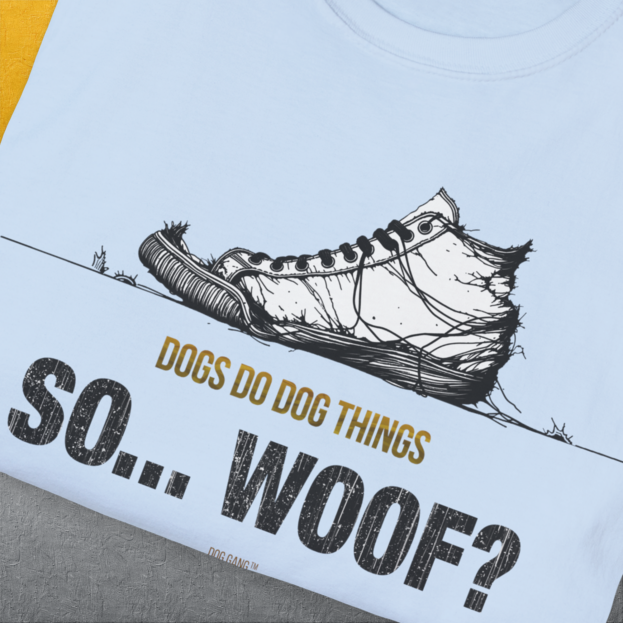 So... Woof? Volume 4, Unisex T-Shirt-. A dog-themed Design from Dog Gang