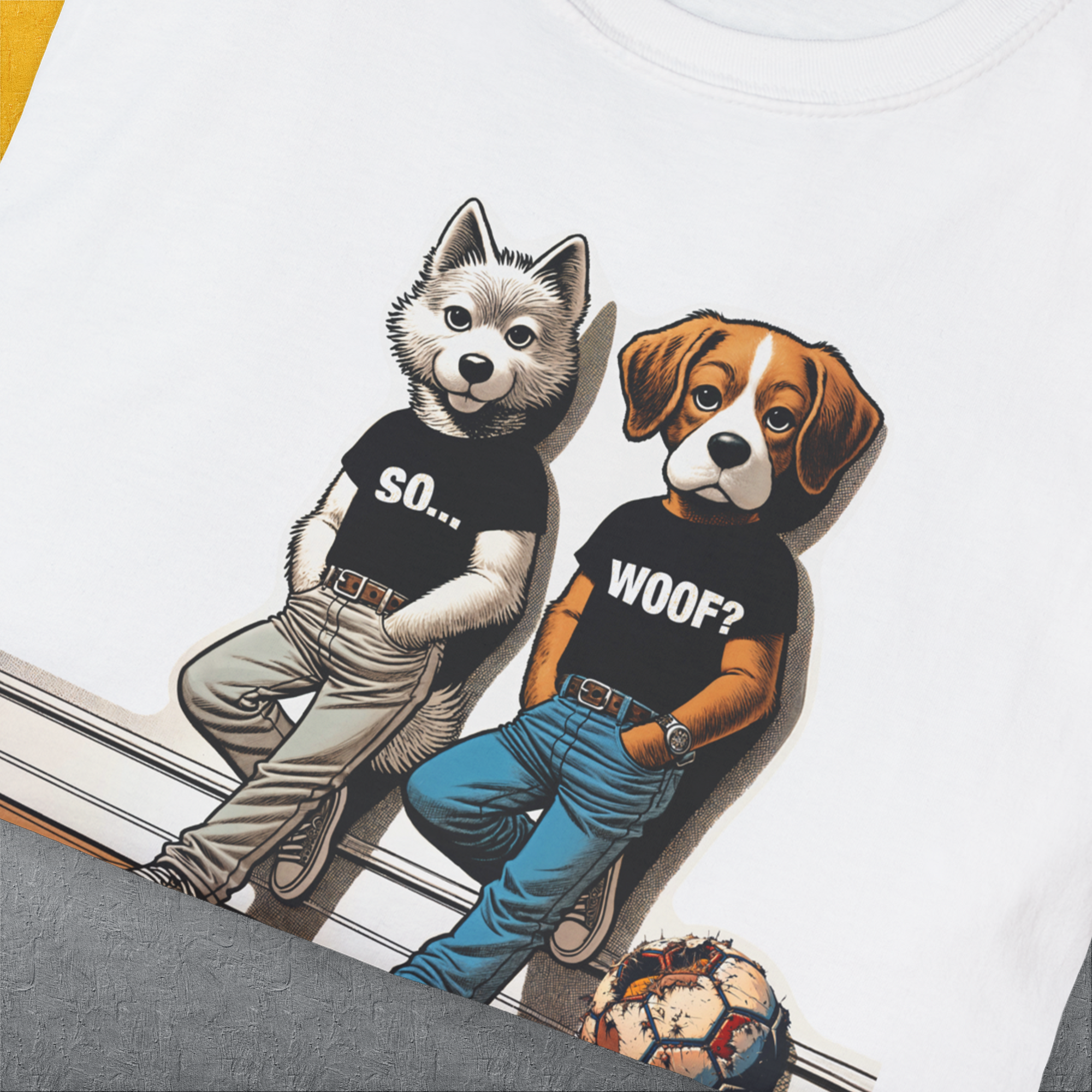 So... Woof? Volume 6, Unisex T-Shirt-. A dog-themed Design from Dog Gang