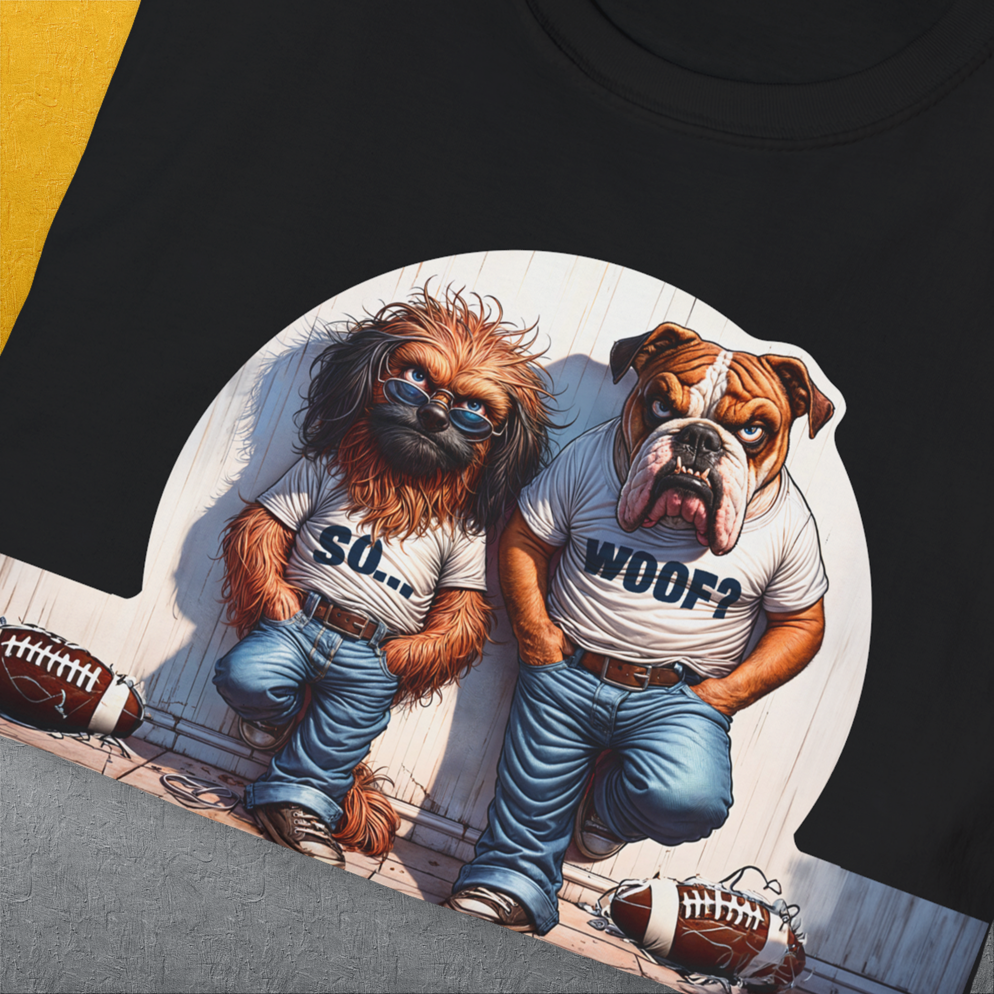 So... Woof? Volume 7, Unisex T-Shirt-. A dog-themed Design from Dog Gang