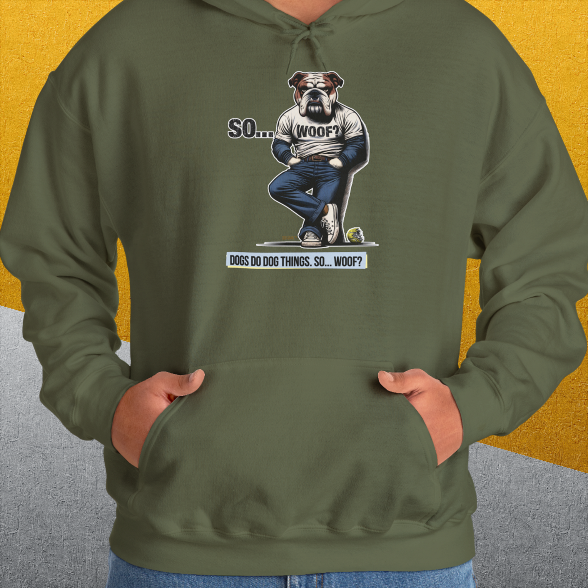 So... Woof? Volume 1, Unisex Hoodie-, Design by Dog Gang