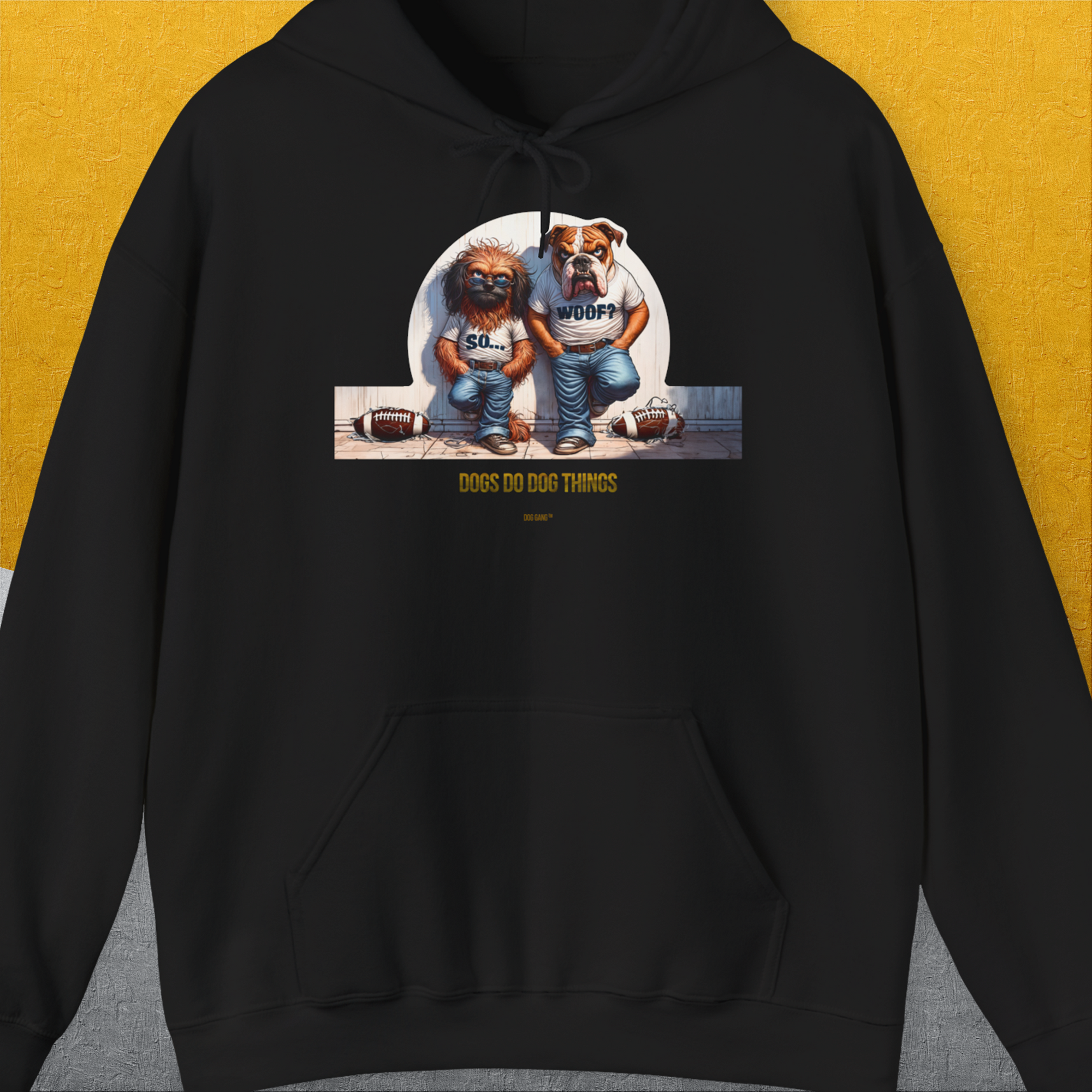 So... Woof? Volume 7, Unisex Hoodie-Black, Design by Dog Gang