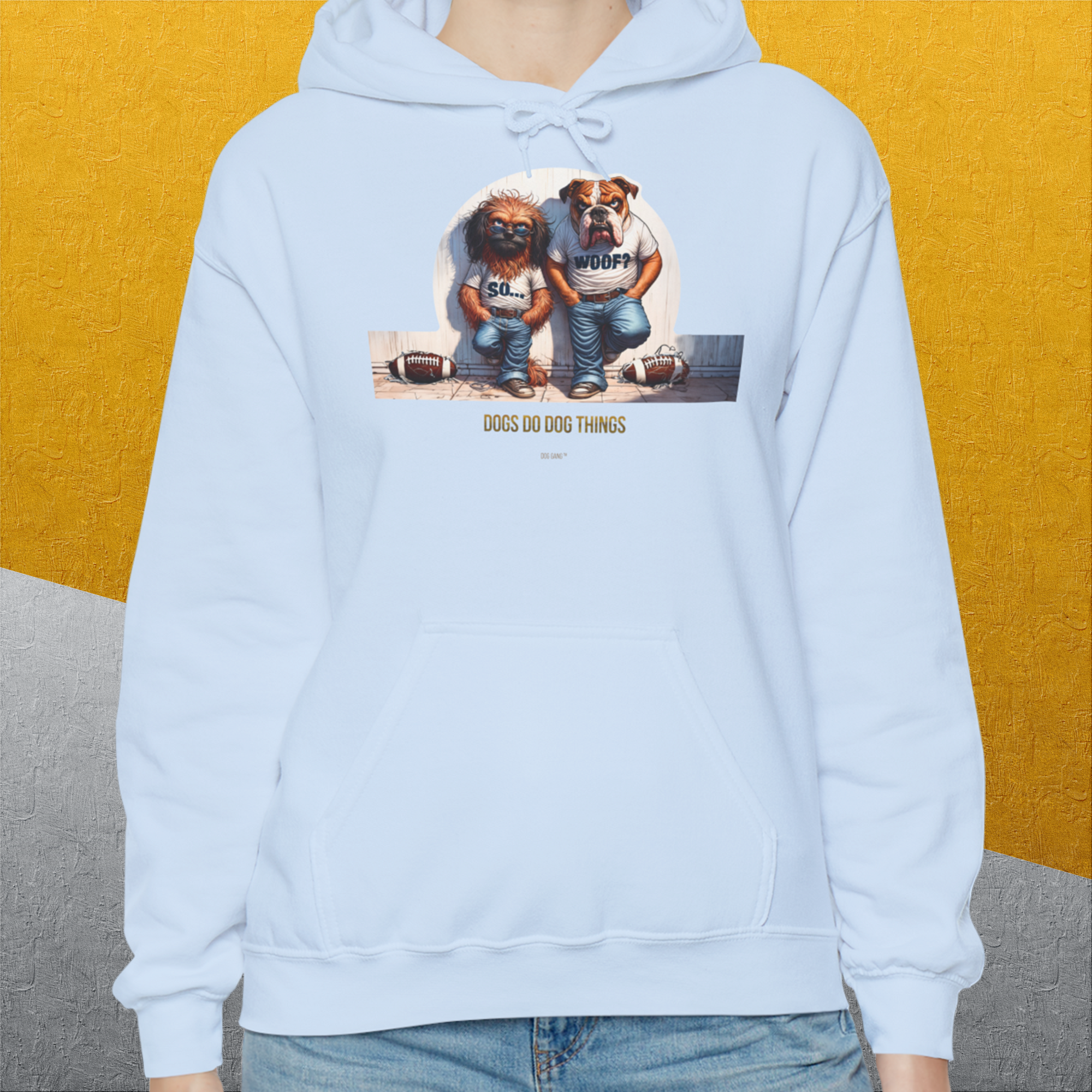 So... Woof? Volume 7, Unisex Hoodie-. A perfect gift for dog lovers and dog owners. Design by Dog Gang