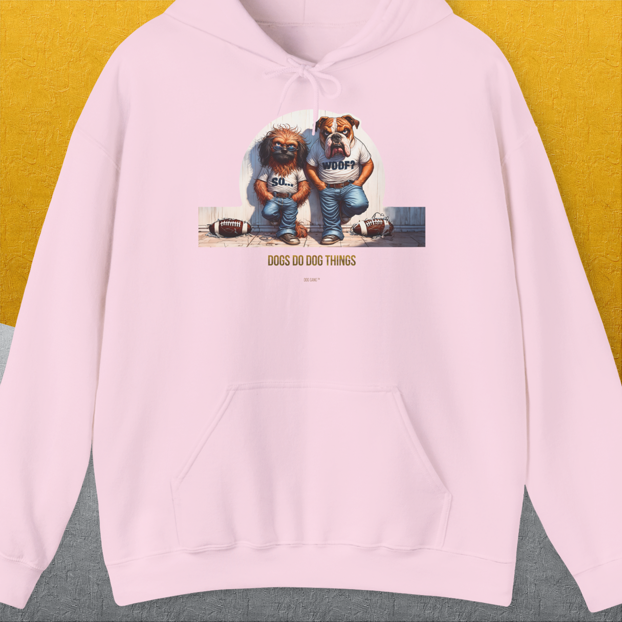 So... Woof? Volume 7, Unisex Hoodie-Light Pink, Design by Dog Gang