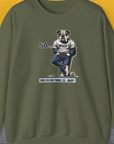 So... Woof? Volume 1, Unisex Sweatshirt-Military Green, Design by Dog Gang