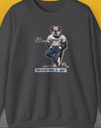 So... Woof? Volume 1, Unisex Sweatshirt-Dark Heather, Design by Dog Gang