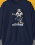 So... Woof? Volume 1, Unisex Sweatshirt-Navy, Design by Dog Gang