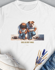 So... Woof? Volume 7, Women's T-Shirt-White. For dog lovers and dog owners. Design by Dog Gang