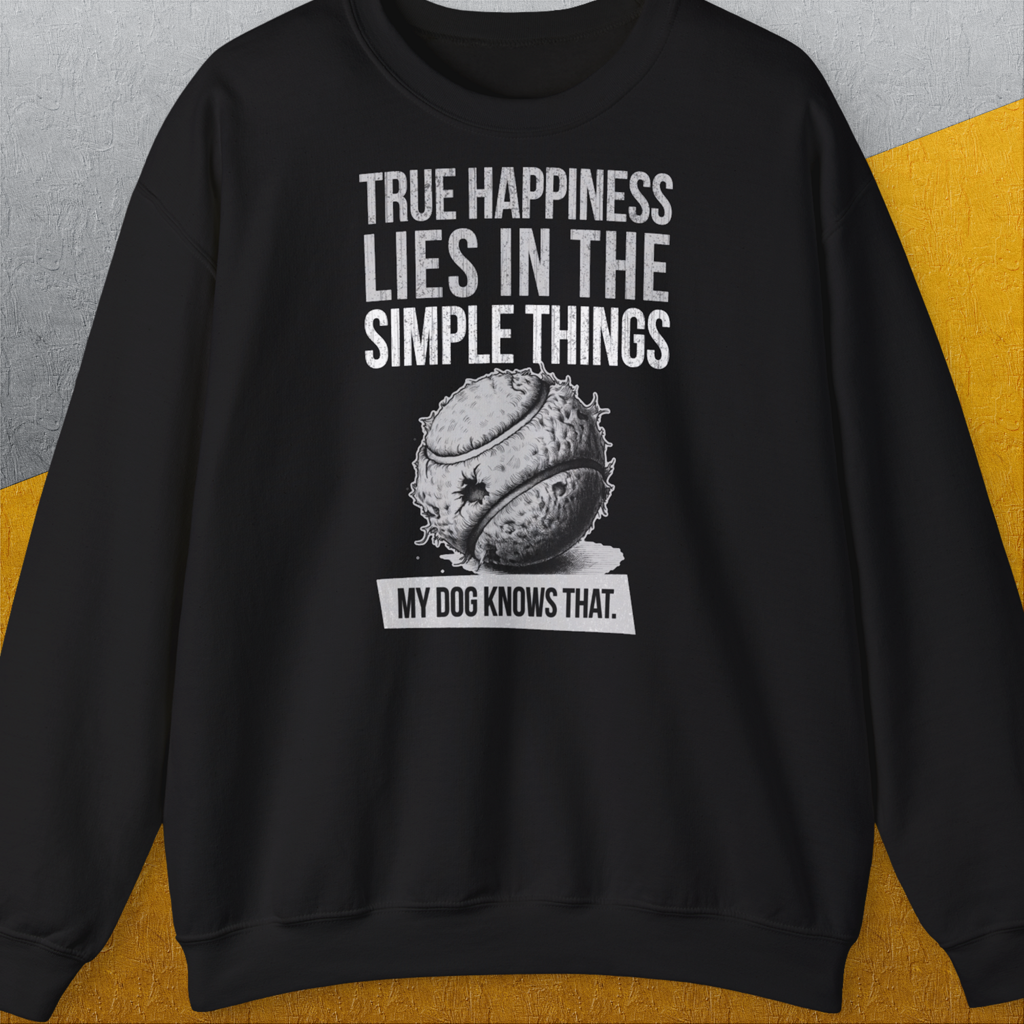True Happiness Series One, Volume 1, Unisex Sweatshirt-Black, Design by Dog Gang