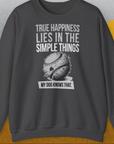 True Happiness Series One, Volume 1, Unisex Sweatshirt-Dark Heather, Design by Dog Gang