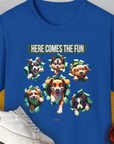 Unleash-Series (Here Comes The Fun), Volume 4, Unisex T-Shirt-Royal, Design by Dog Gang