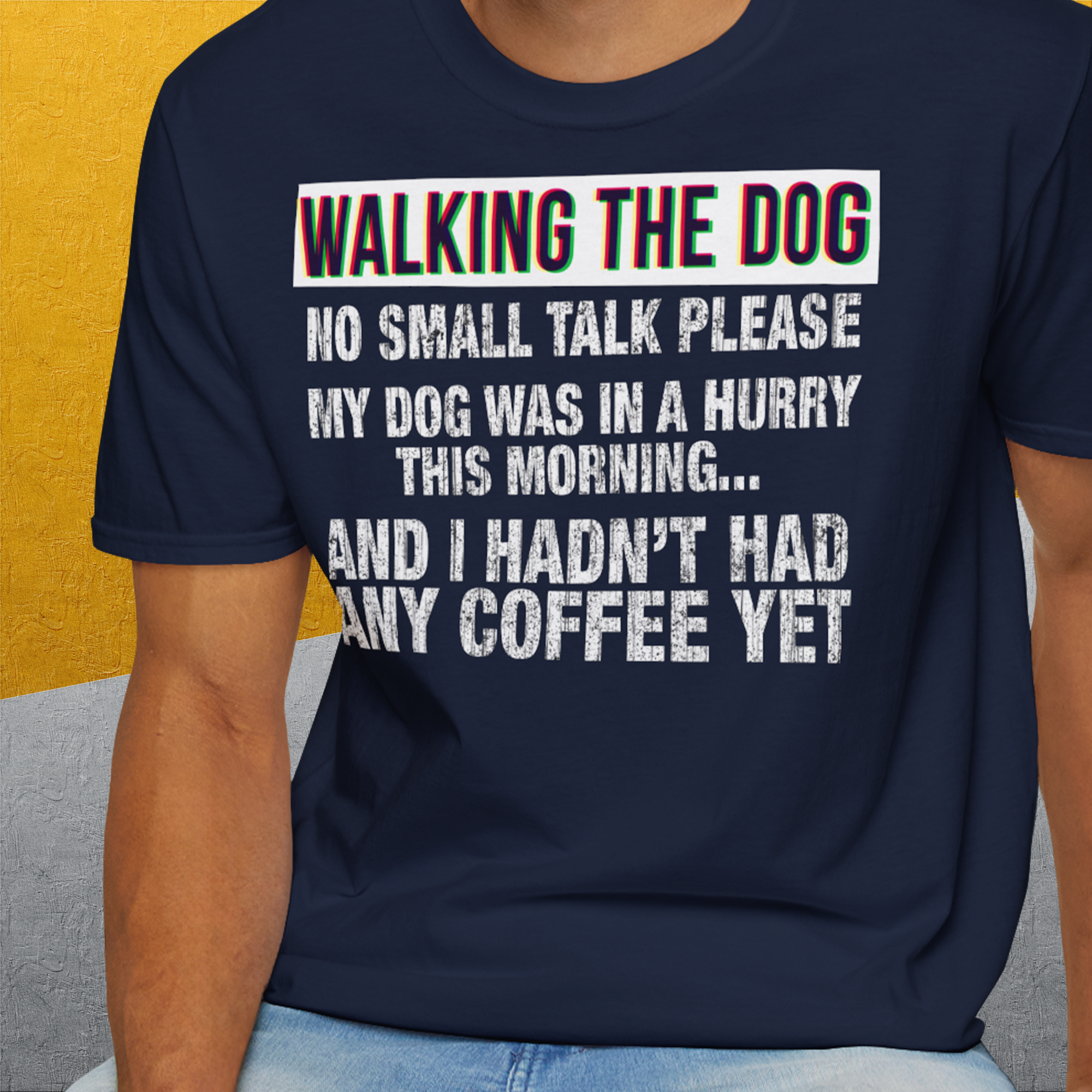 Walking The Dog Series One, Volume 2, Unisex T-Shirt-. For dog lovers and dog owners. Design by Dog Gang