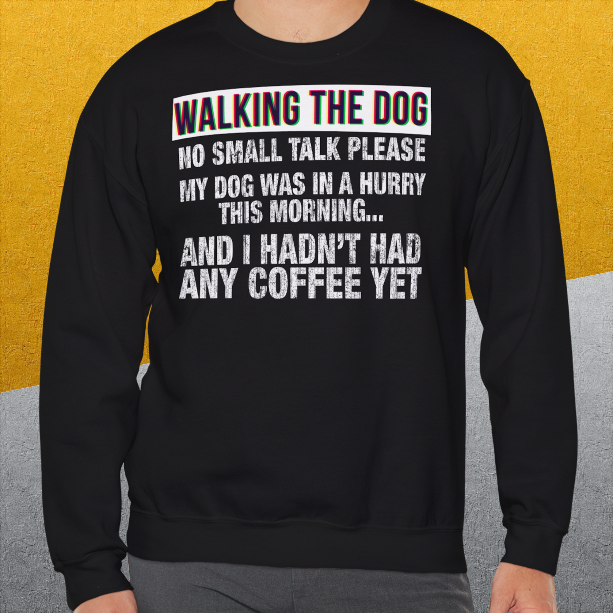 Walking The Dog Series One, Volume 1, Unisex Sweatshirt-, a fun and stylish sweatshirt design for dog lovers from Dog Gang