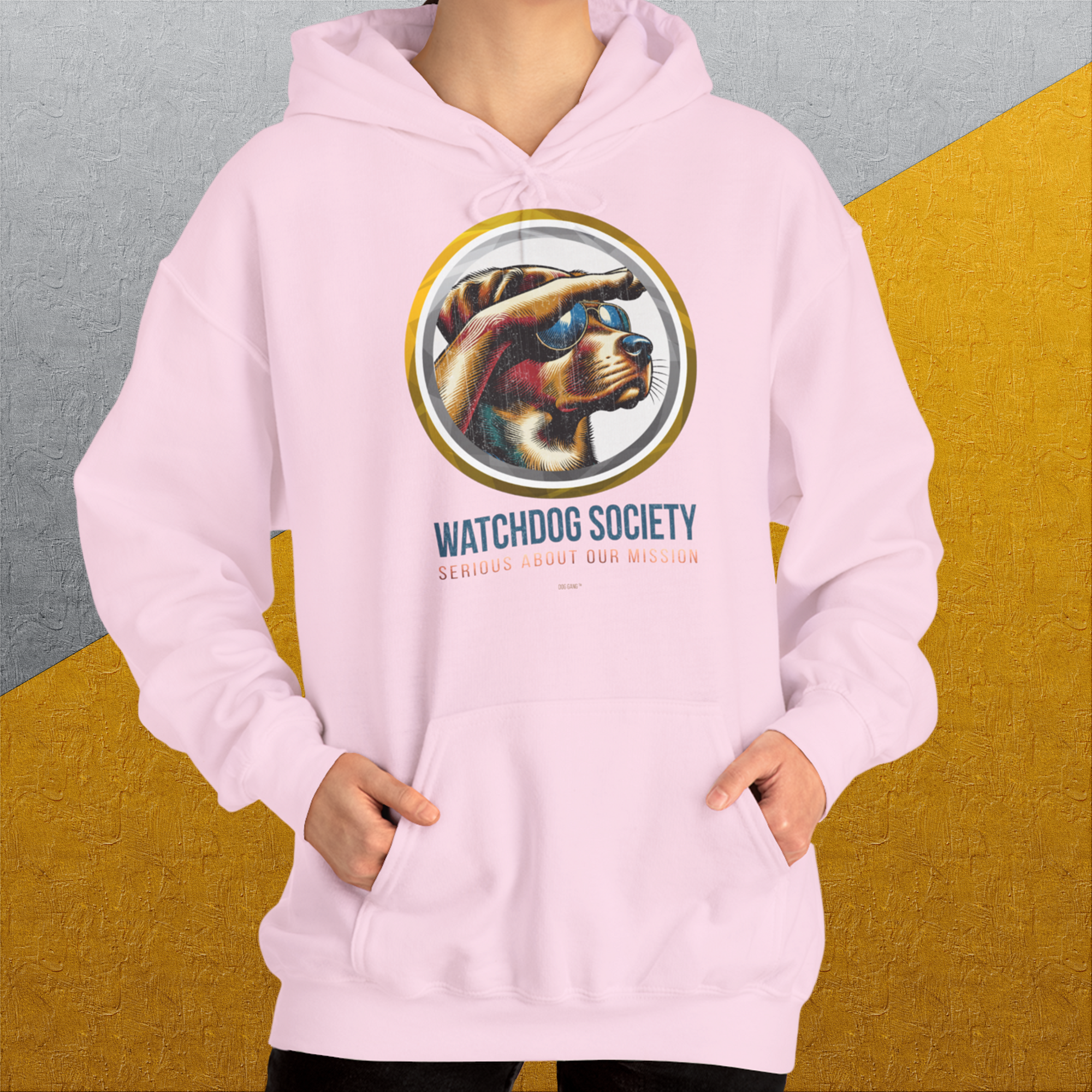 Watchdog Society Series, Volume 1, Unisex Hoodie- Lustiger Spruch mit Hund. Bequemes und weiches Kapuzen-Sweatshirt. Für Hundefreunde, in- und outdoor. Design by Dog Gang