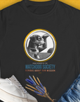 The Watchdog Society Series, Volume 2 from the popular "WATCHDOG" - series, showcases a attentive dog looking over the fence. For any dog lover. Designed by Dog Gang.