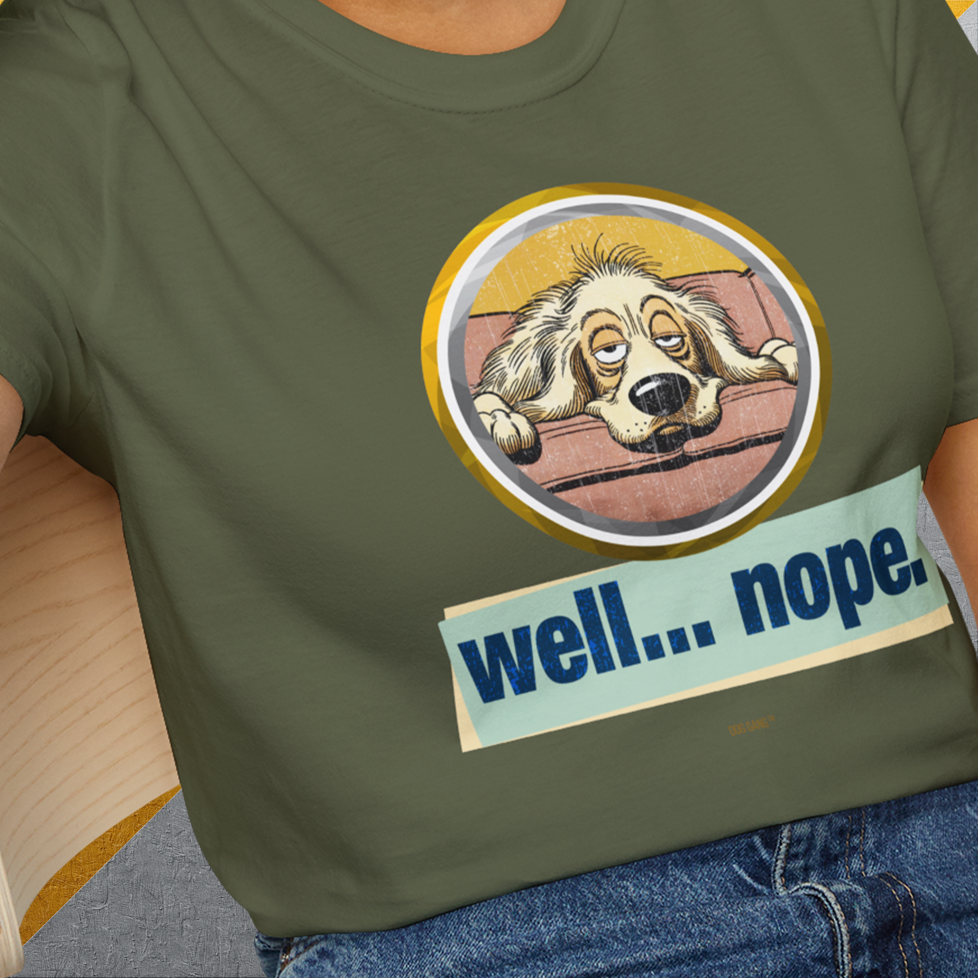 Well... Nope. Volume 2, Unisex T-Shirt-, a fun and stylish design for dog lovers from Dog Gang