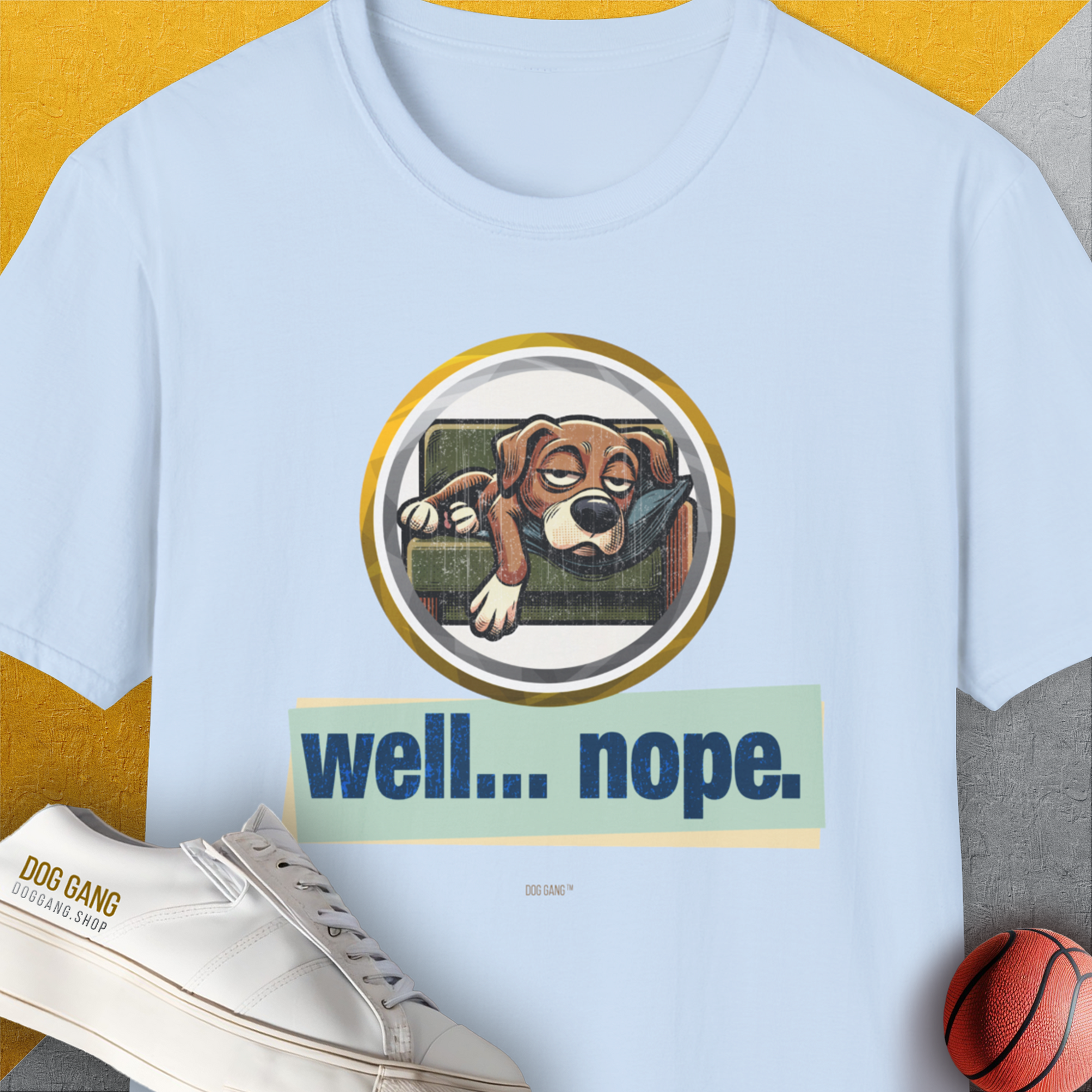 Well... Nope. Volume 3, Unisex T-Shirt-Light Blue, Design by Dog Gang