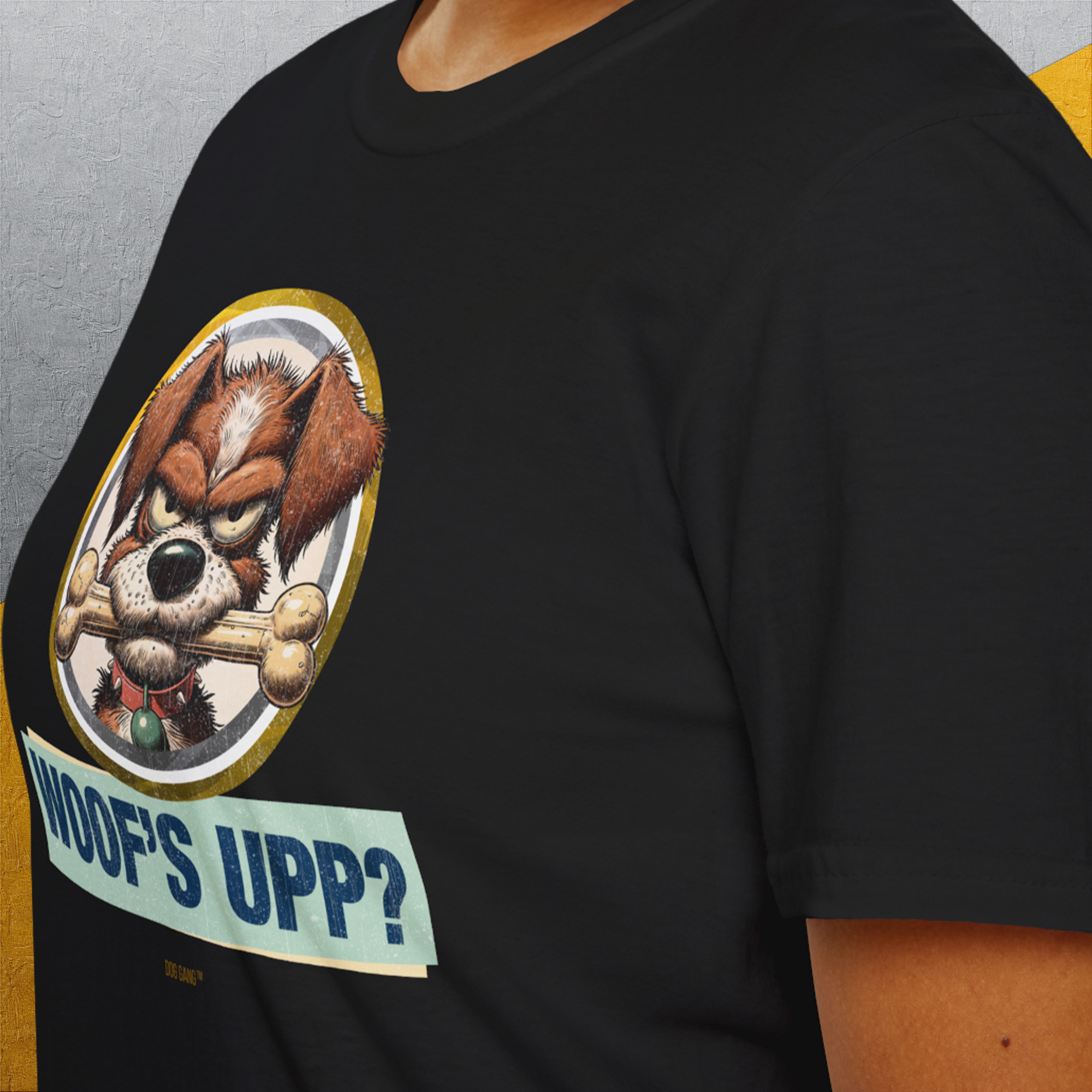 Woof&#39;s Upp? Volume 2, Unisex T-Shirt-, Design by Dog Gang