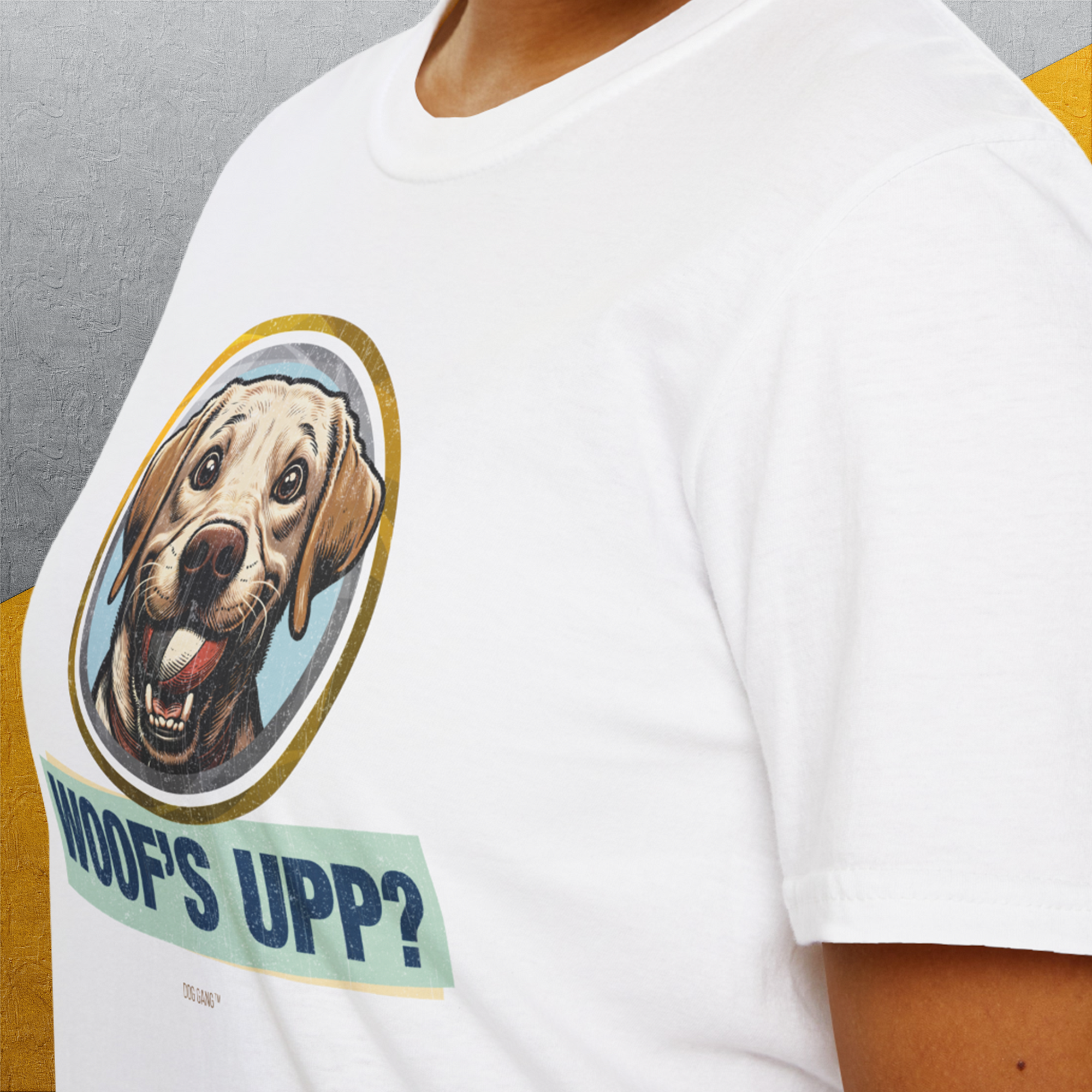 Woof&#39;s Upp? Volume 3, Unisex T-Shirt-, Design by Dog Gang